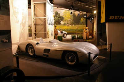 1954 Mercedes-Benz F1 car with streamlined body in the museum at the Nurburgring