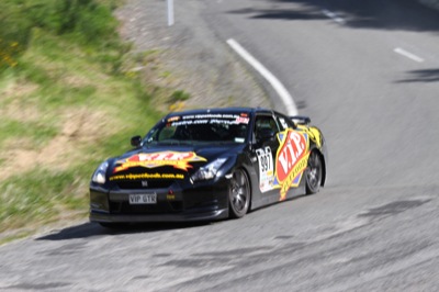 With co-driver Naomi Tillet, this year Tony Quinn racked up his fifth win in Targa NZ — four of those victories coming in the VIP Petfood Nissan GT-R — which now goes into the new motorsport museum at Highlands. Photo by GroundSky