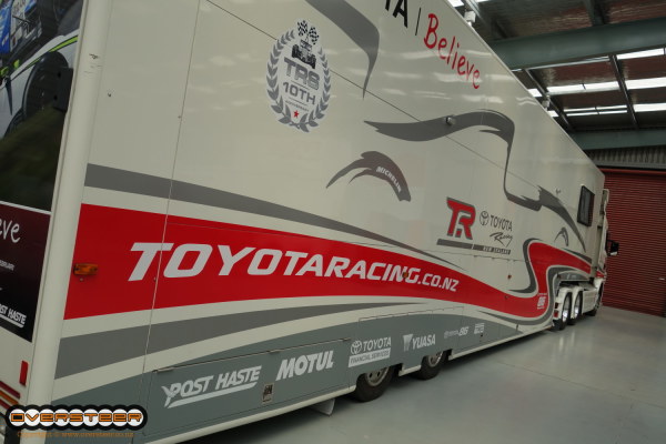 The TRS transporter. One of many trucks used during the season.