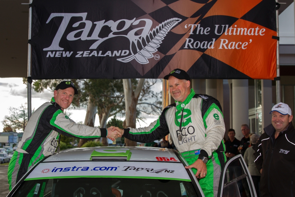 Winners of this year's Targa Bambina event were Glenn Inkster and Spencer Winn in the Ecolight Mitsubishi Evo 8. Class winners in Instra.com Modern 2WD were Simon Clark and Richard Somerville in a late model BMW M3 while popular winners of Metalman Classic 2WD were Opiki (Horowhenua) ace Bevan Claridge and co-driver Campbell Tannock in Claridge's Holden Commodore V8. Photo credit: Fast Company/ProShotz.
